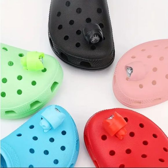 NEW‎ Pair of Crocs Shoe Lights Headlights in Blue Like Jibbitz Flashlights Light - Picture 3 of 7